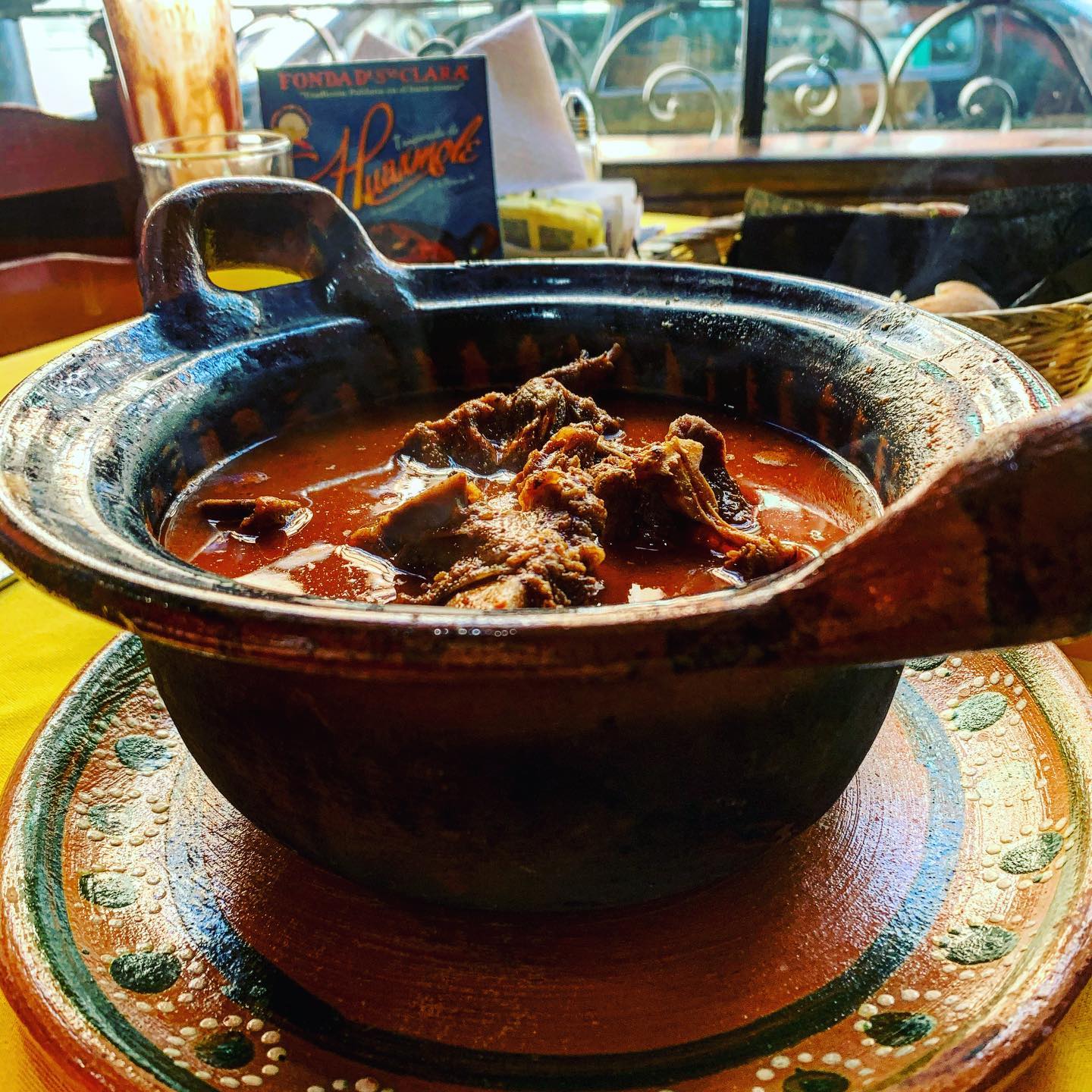 Huaxmole… Mole ,Chocolatito❤️ @ Fonda de Santa Clara